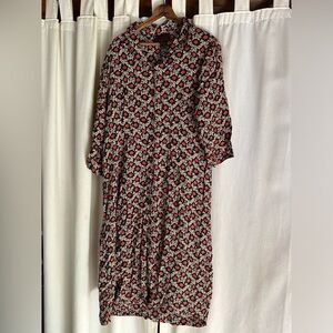 April Cornell rose dress